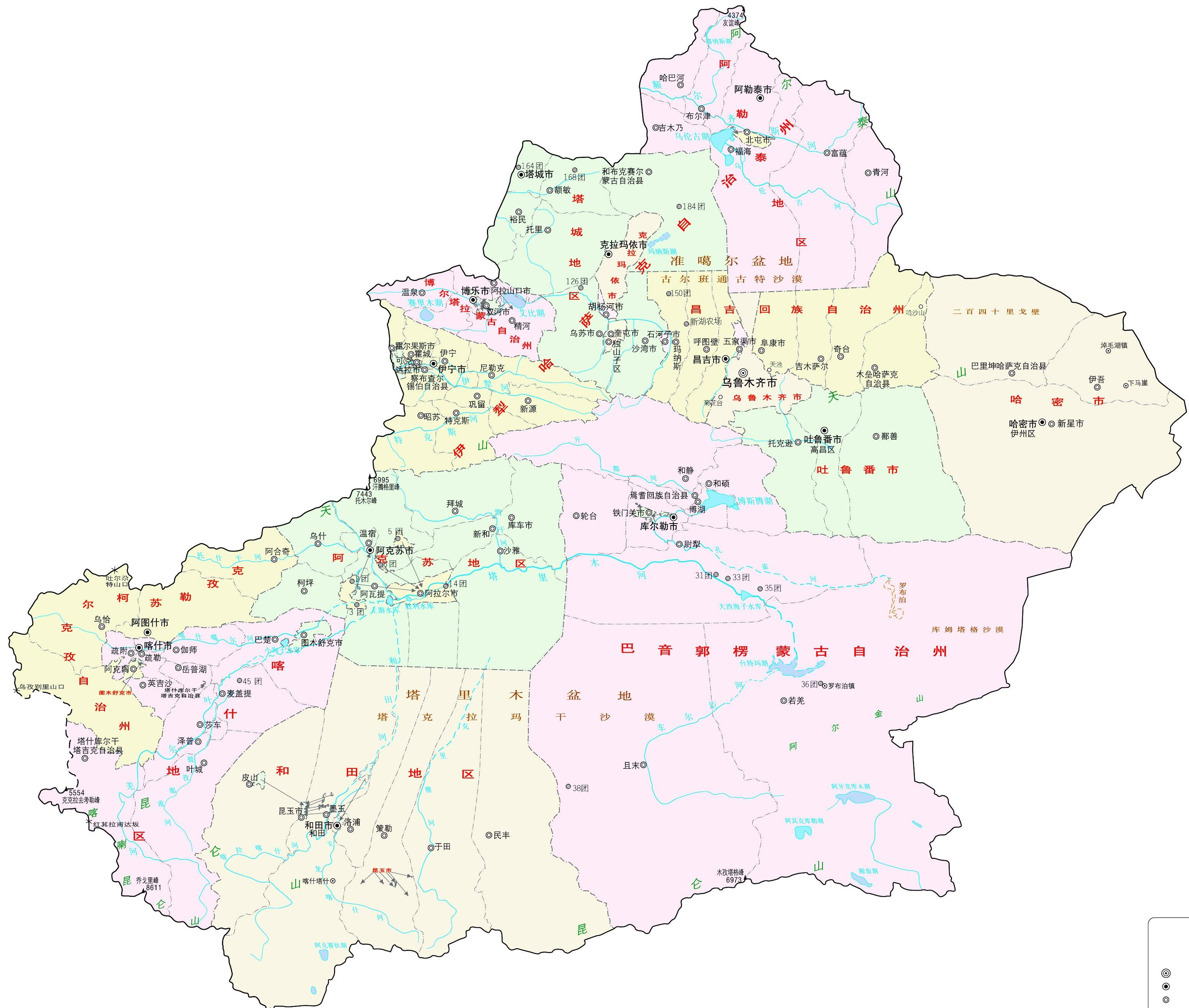 新疆地圖，探索神秘西域的指南，新疆地圖，神秘西域探索指南