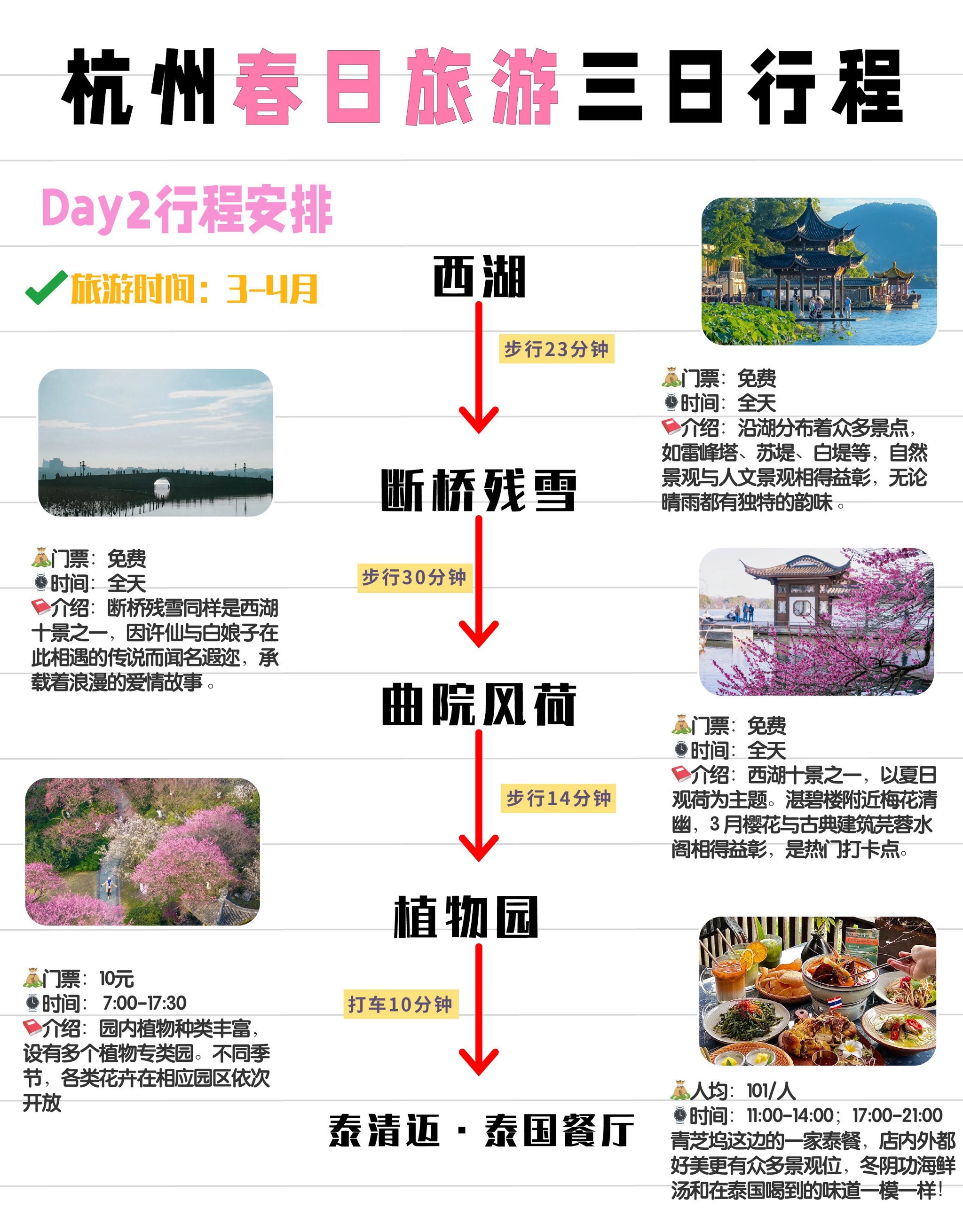 杭州三日游最佳景點攻略，杭州三日游必游景點攻略