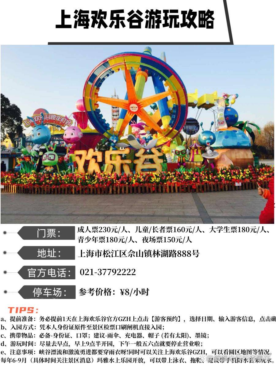 松江歡樂谷門票價格詳解，松江歡樂谷門票價格全面解析