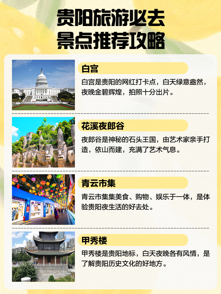 貴陽(yáng)好玩的景點(diǎn)排名榜，探索貴陽(yáng)的美麗之旅，貴陽(yáng)必游景點(diǎn)排名榜，探索貴陽(yáng)之美